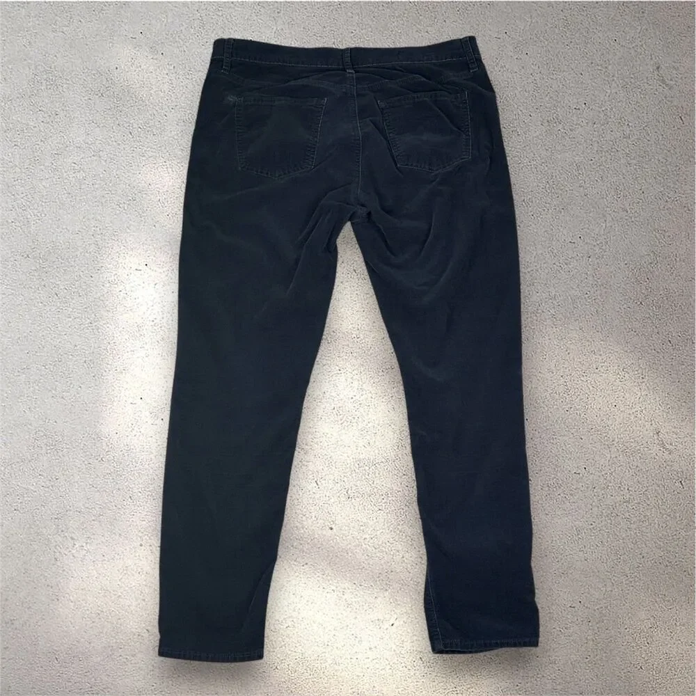 Gap 1969 Legging Jeans Women's 32/14 Navy Corduroy Skinny Stretch